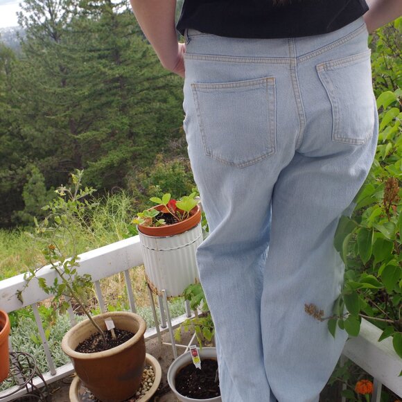 H& M Stone Washed Wide Leg Jeans - Picture 2 of 7